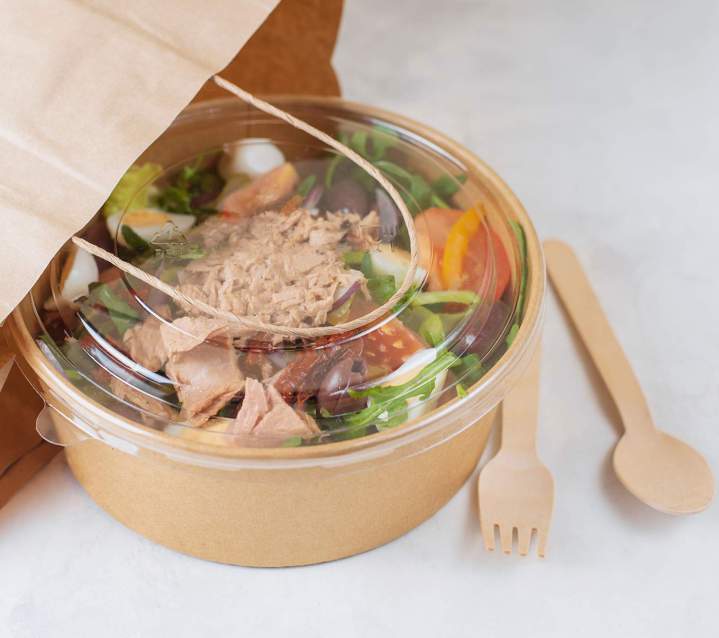 Menu à emporter préparé avec soin